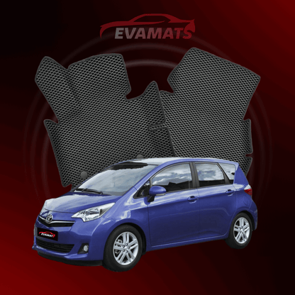 Tappetini per auto EVAMATS per Toyota Verso S 1 generazione 2010-2018 anno MINIVAN