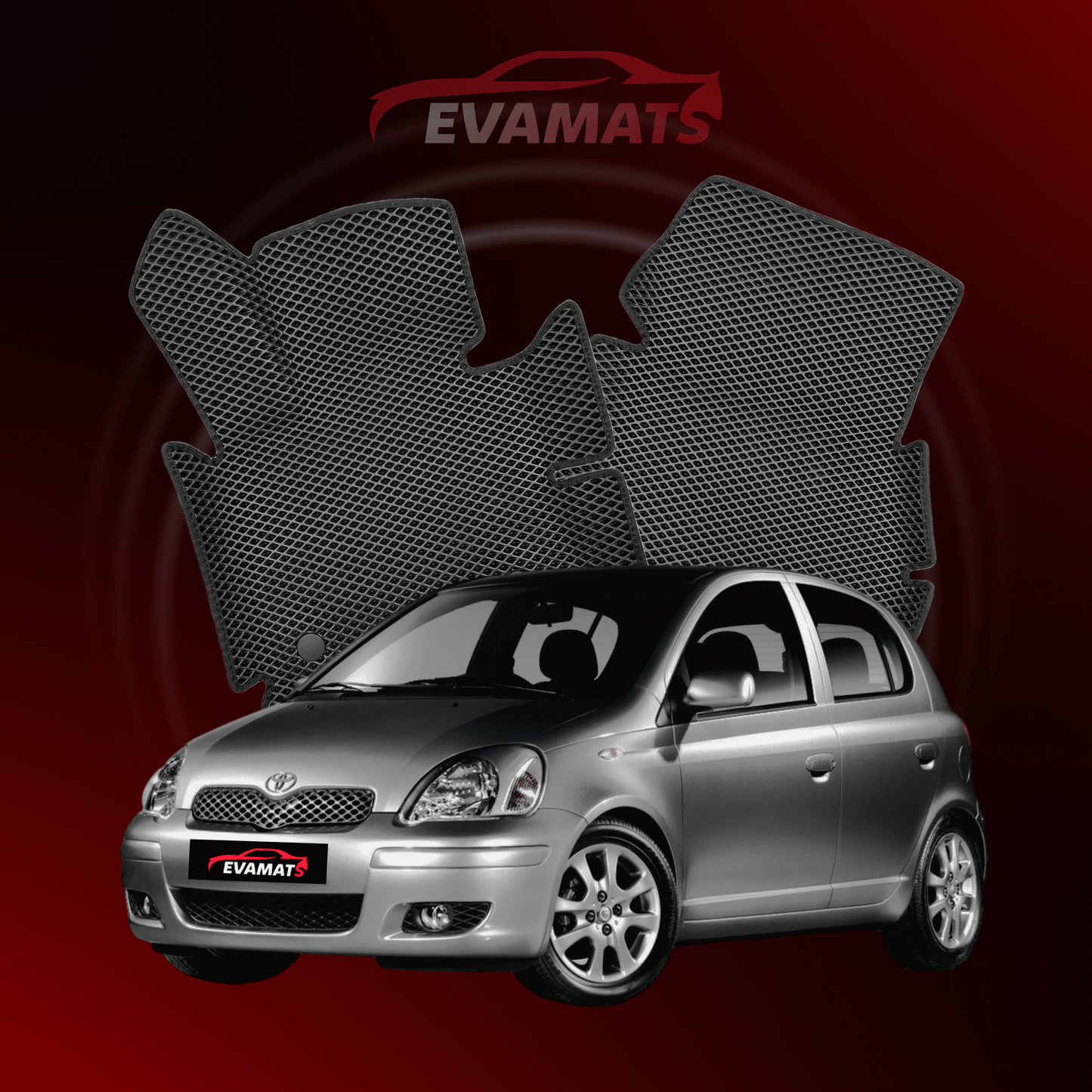 Car mats EVAMATS for Toyota Yaris 1 gen 1999-2005 year HATCHBACK 5 door