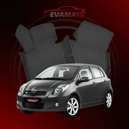 Car mats EVAMATS for Toyota Yaris 2 gen 2005-2012 year HATCHBACK 5 door