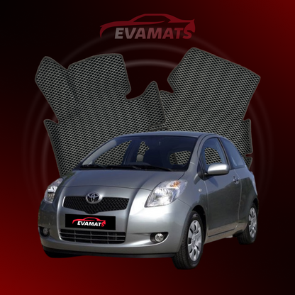 Car mats EVAMATS for Toyota Yaris 2 gen 2005-2012 year HATCHBACK 3 door