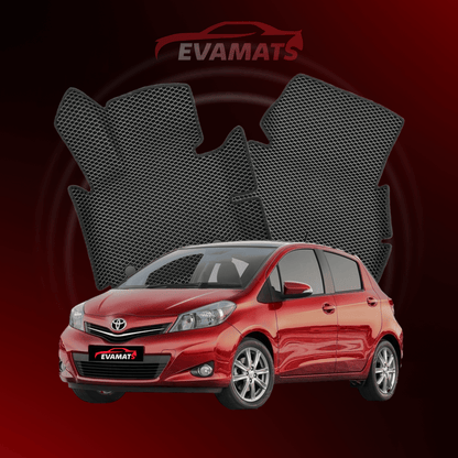 Car mats EVAMATS for Toyota Yaris 3 gen 2010-2020 year HATCHBACK 5 door