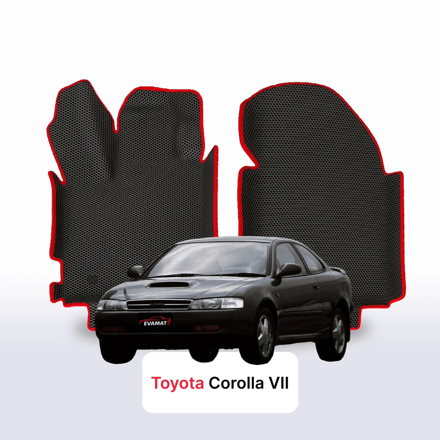 Car mats EVAMATS for Toyota Corolla 7 gen 1991-2000 year COUPE