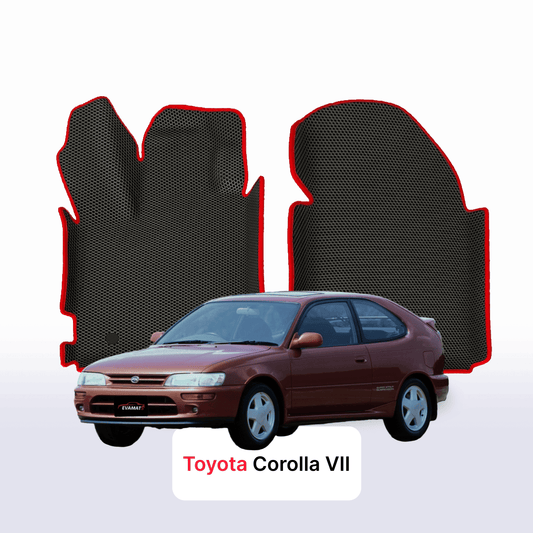 Car mats EVAMATS for Toyota Corolla 7 gen 1991-2000 year HATCHBACK 3 door