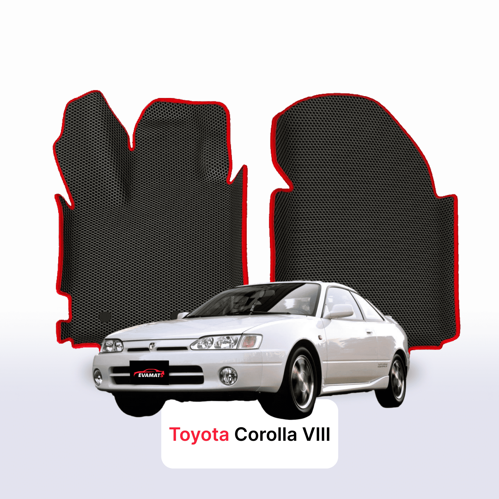 Car mats EVA for Toyota Corolla 8 gen 1995-2000 year COUPE