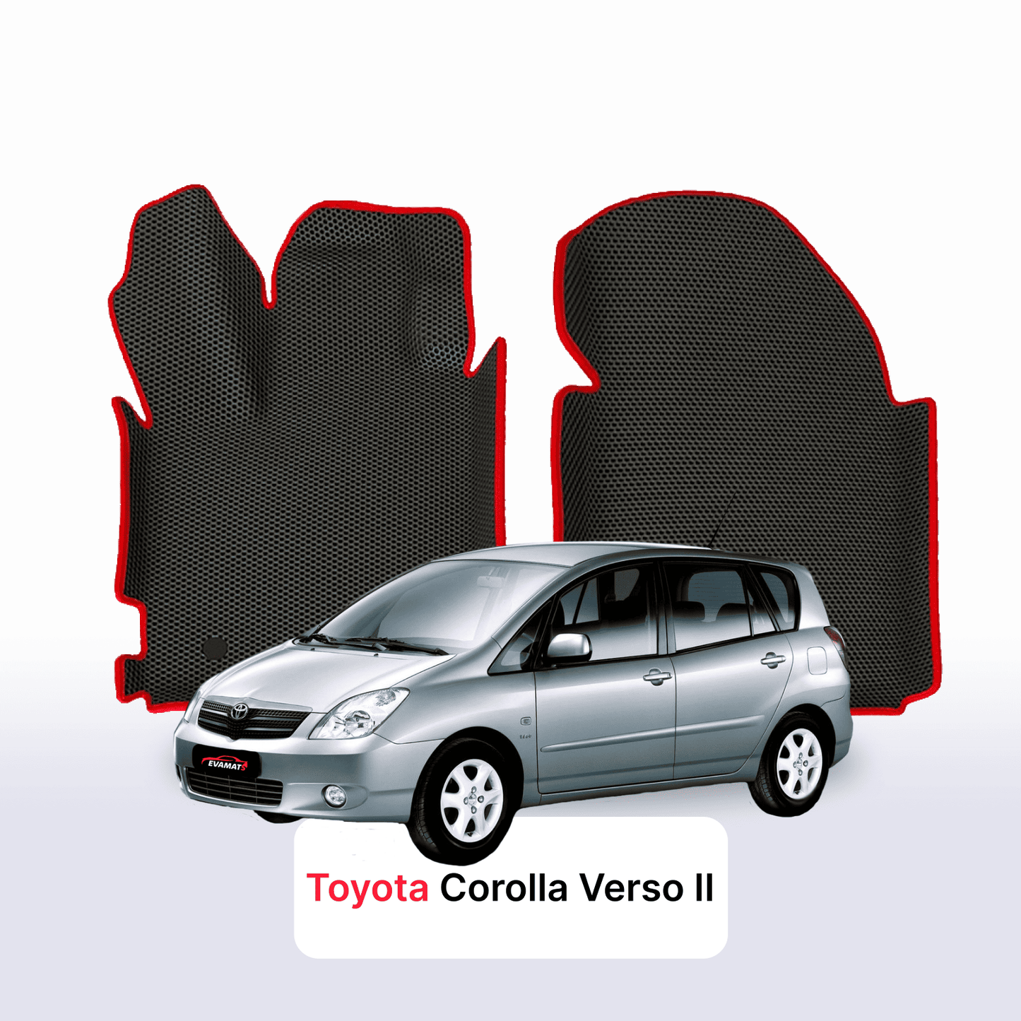 Car mats EVAMATS for Toyota Corolla Verso 2 gen 2004-2009 year MINIVAN 5 seater