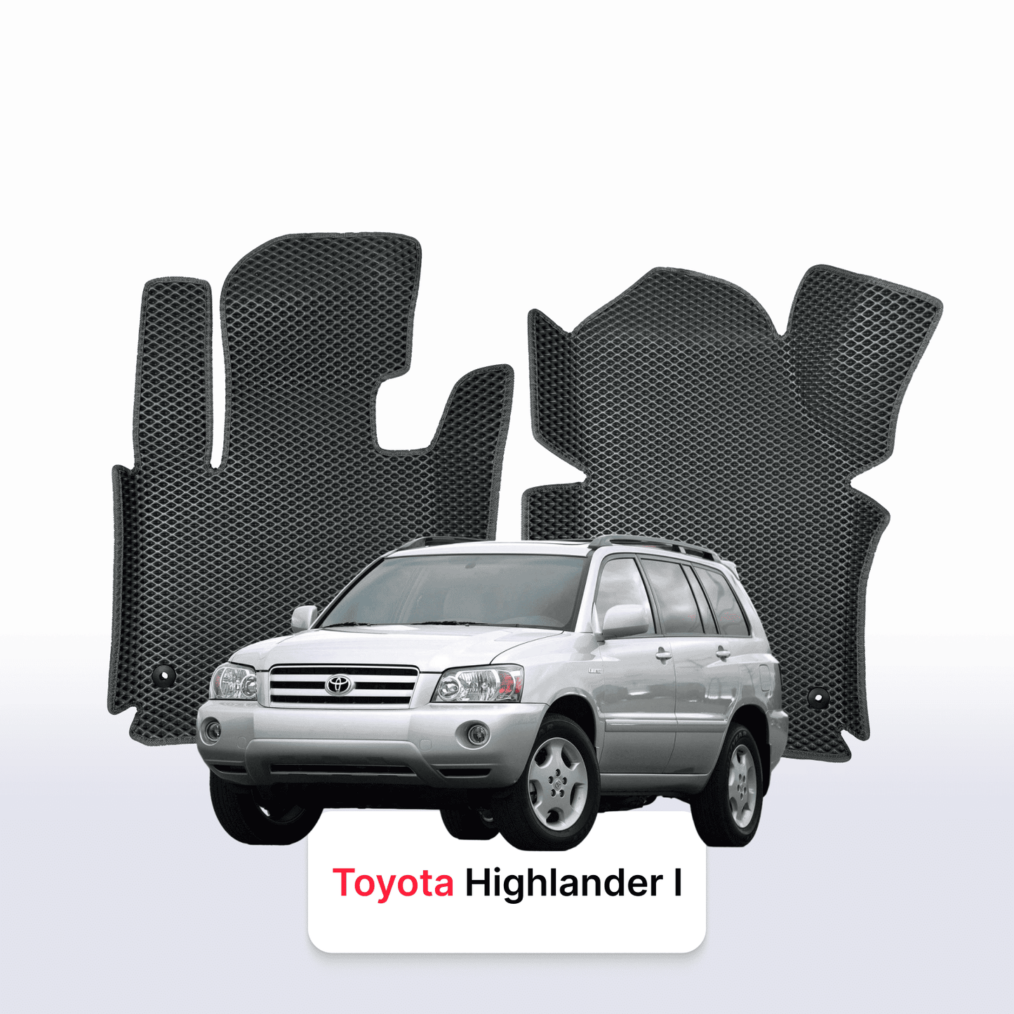 Car mats EVAMATS for Toyota Highlander 1 gen 2001-2007 year SUV 7 seater