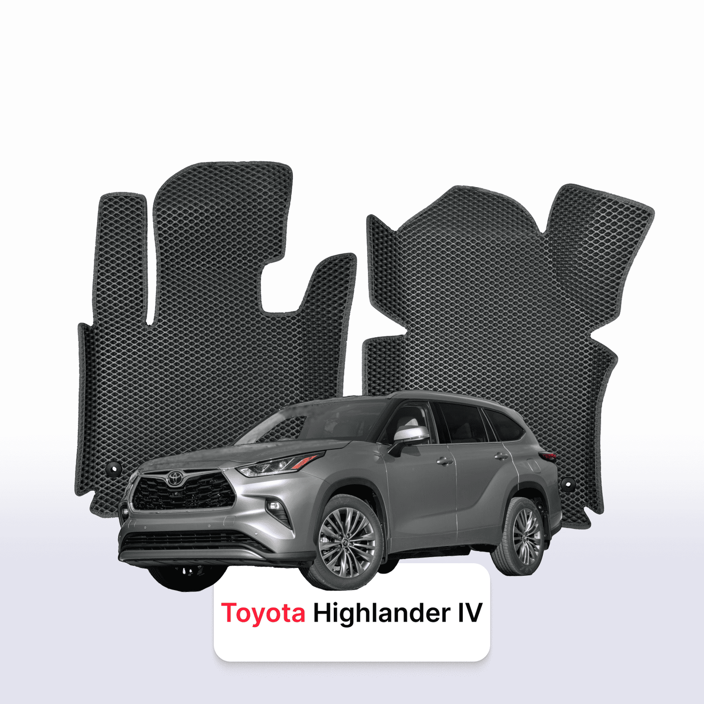 Car mats EVAMATS for Toyota Highlander 4 gen 2019-2025 year SUV 7 seater