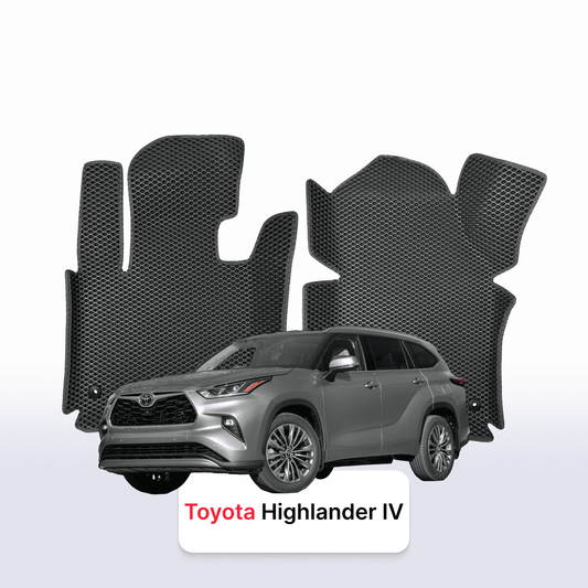 Car mats EVAMATS for Toyota Highlander 4 gen 2019-2025 year SUV 7 seater