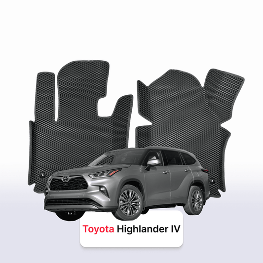 Car mats EVAMATS for Toyota Highlander 4 gen 2019-2027 year SUV 5 door
