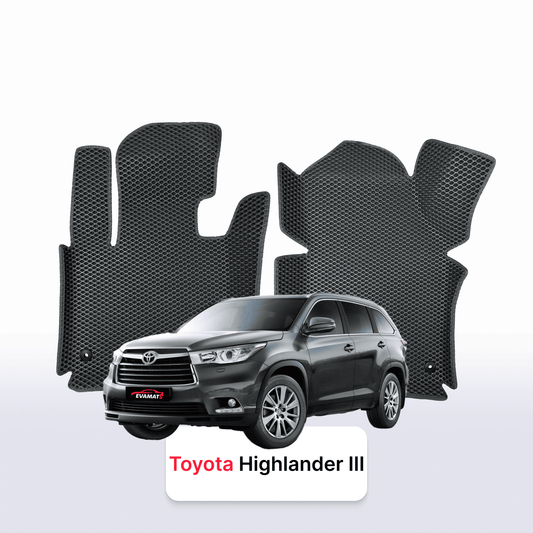 Car mats EVAMATS for Toyota Highlander 3 gen 2013-2019 year SUV 5 door
