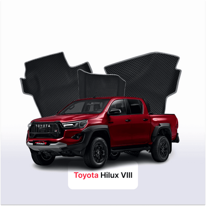 Car mats EVAMATS for Toyota Hilux GR Sport 8 gen 2015-2025 year PICK-UP double cabin
