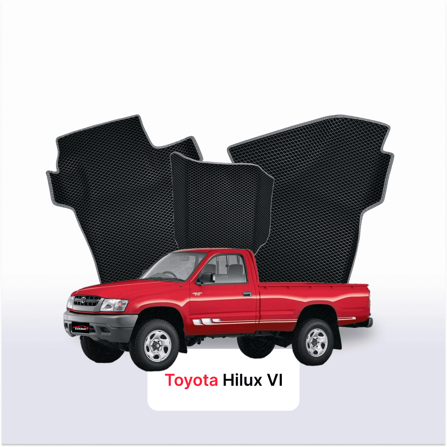 Car mats EVAMATS for Toyota Hilux 6 gen 1997-2005 year PICK-UP single cabin
