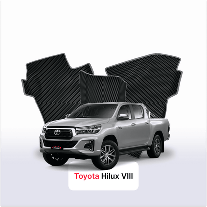 Car mats EVAMATS for Toyota Hilux 8 gen 2015-2025 year PICK-UP double cabin