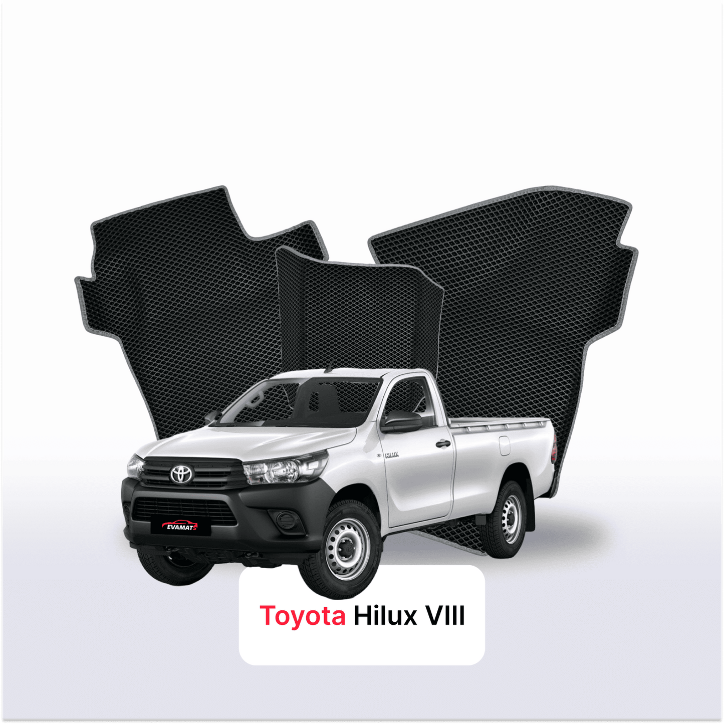 Car mats EVA for Toyota Hilux 8 gen 2015-2026 year PICK-UP single cabin