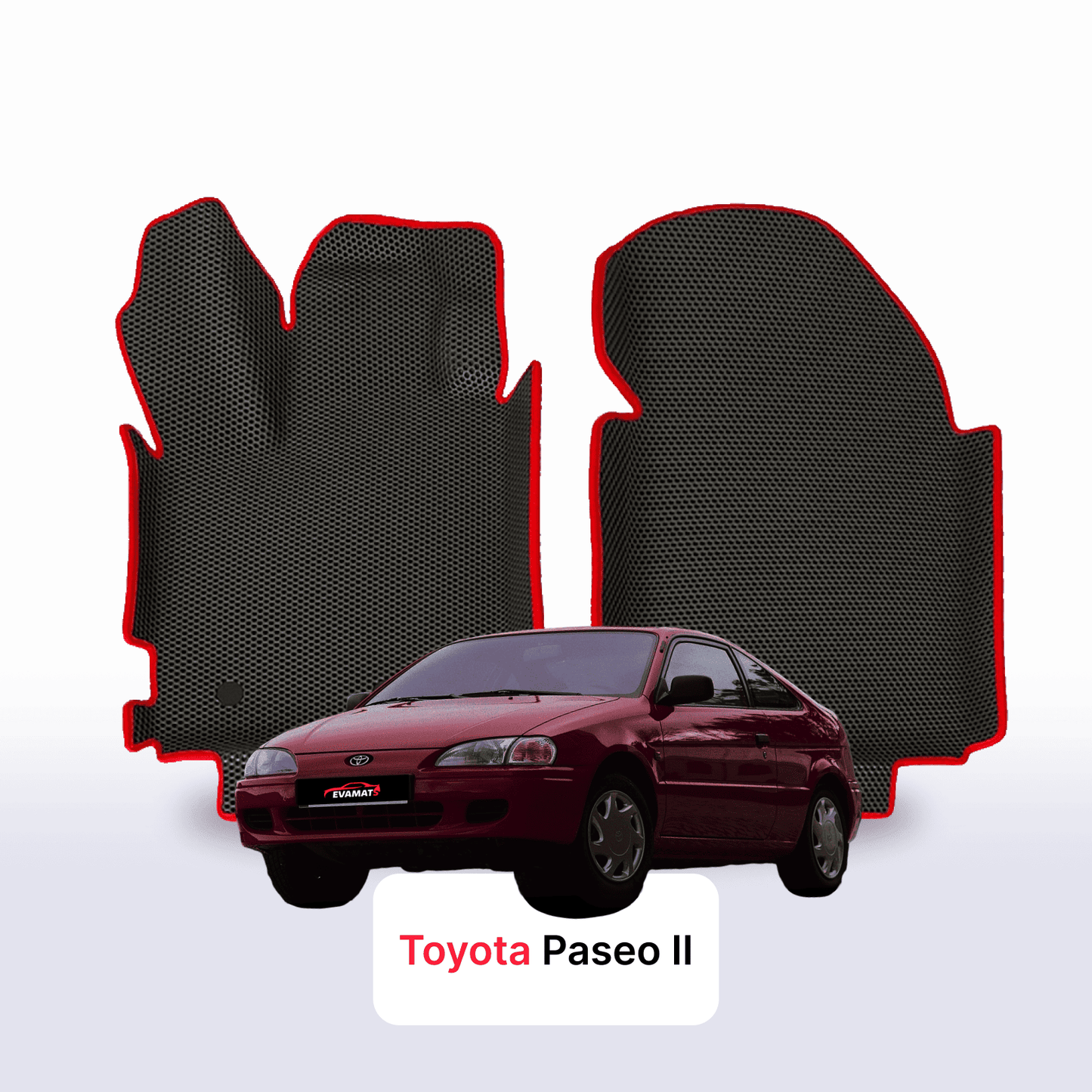 Car mats EVAMATS for Toyota Paseo 2 gen 1995-1999 year COUPE