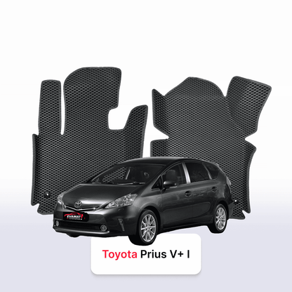 Car mats EVA for Toyota Prius v+ 1 gen 2011-2014 year MINIVAN