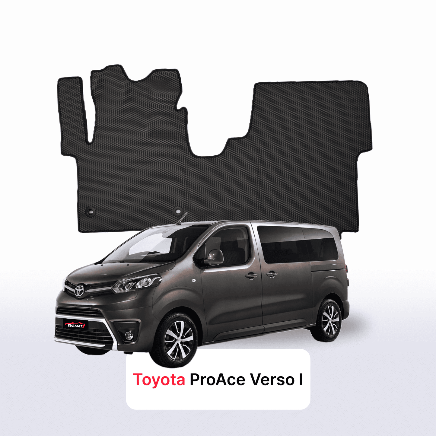 Car mats EVAMATS for Toyota ProAce Verso 2016-2025 year MINIVAN 7 seater
