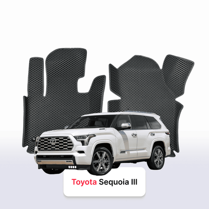Car mats EVA for Toyota Sequoia 3 gen 2022-2024 year SUV