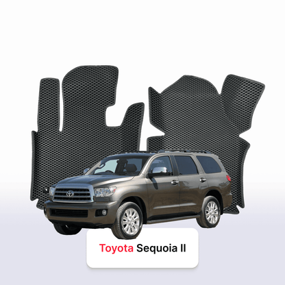 Car mats EVA for Toyota Sequoia (XK60) 2 gen 2008-2022 year SUV