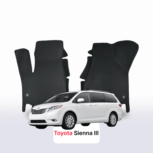 Car mats EVAMATS for Toyota Sienna 3 2010-2020 year MINIVAN