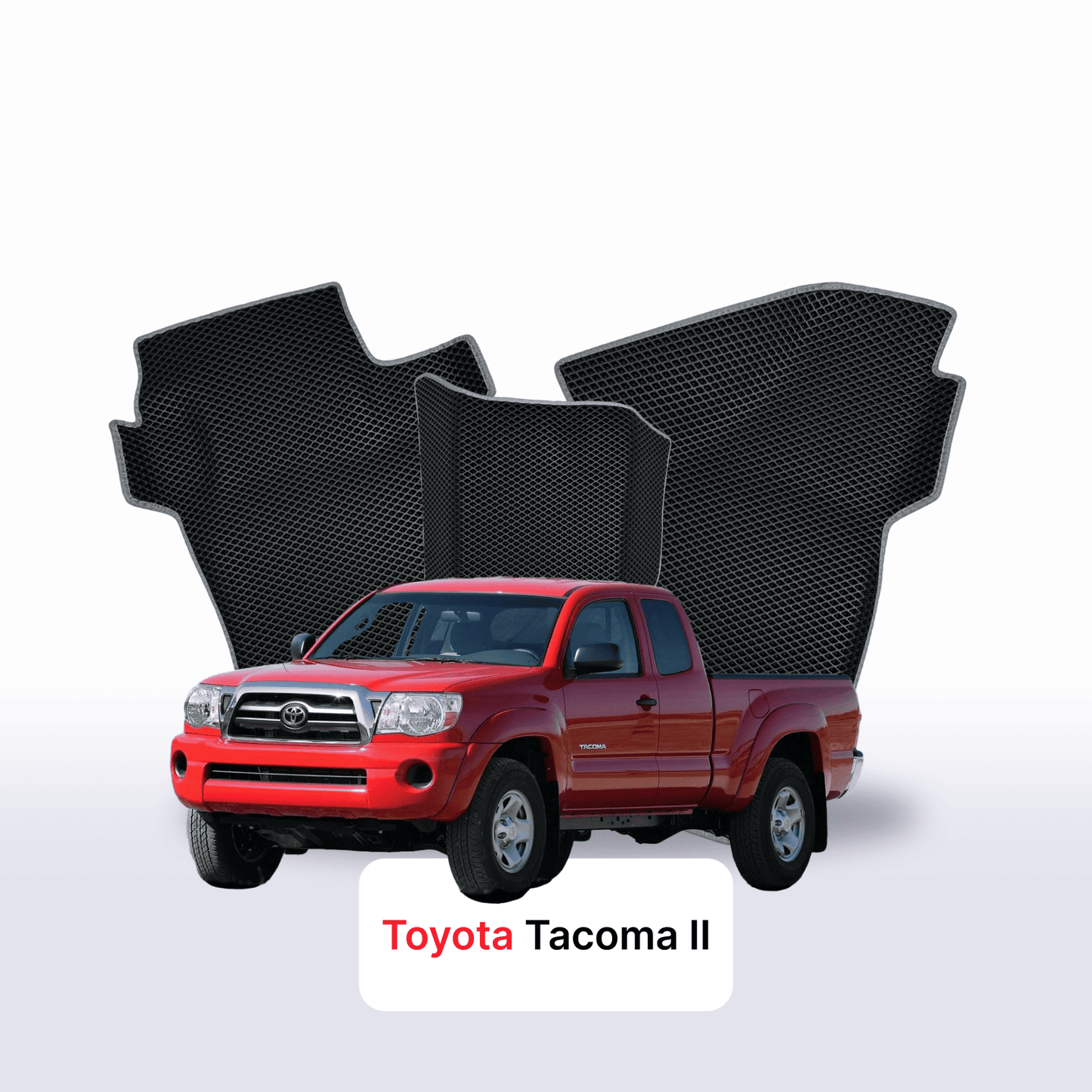 Car mats EVAMATS for Toyota Tacoma 2 gen 2004-2015 year PICK-UP one-and-half cabin
