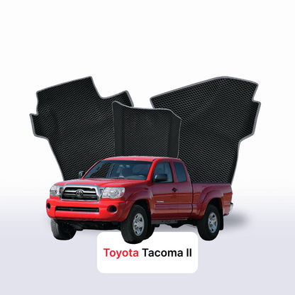 Car mats EVAMATS for Toyota Tacoma 2 gen 2004-2015 year PICK-UP one-and-half cabin