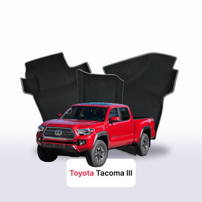 Car mats EVAMATS for Toyota Tacoma 3 gen 2015-2025 year LONG PICK-UP double cabin