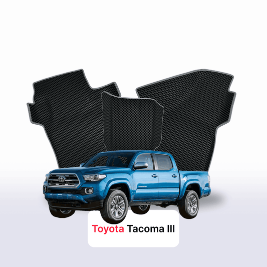Car mats EVAMATS for Toyota Tacoma 3 gen 2015-2025 year SHORT PICK-UP double cabin