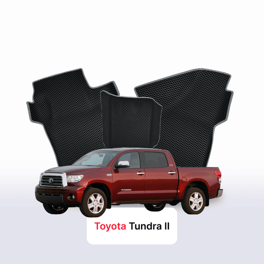 Car mats EVAMATS for Toyota Tundra 2 gen 2007-2021 year PICK-UP double cabin(CrewMax Cab)