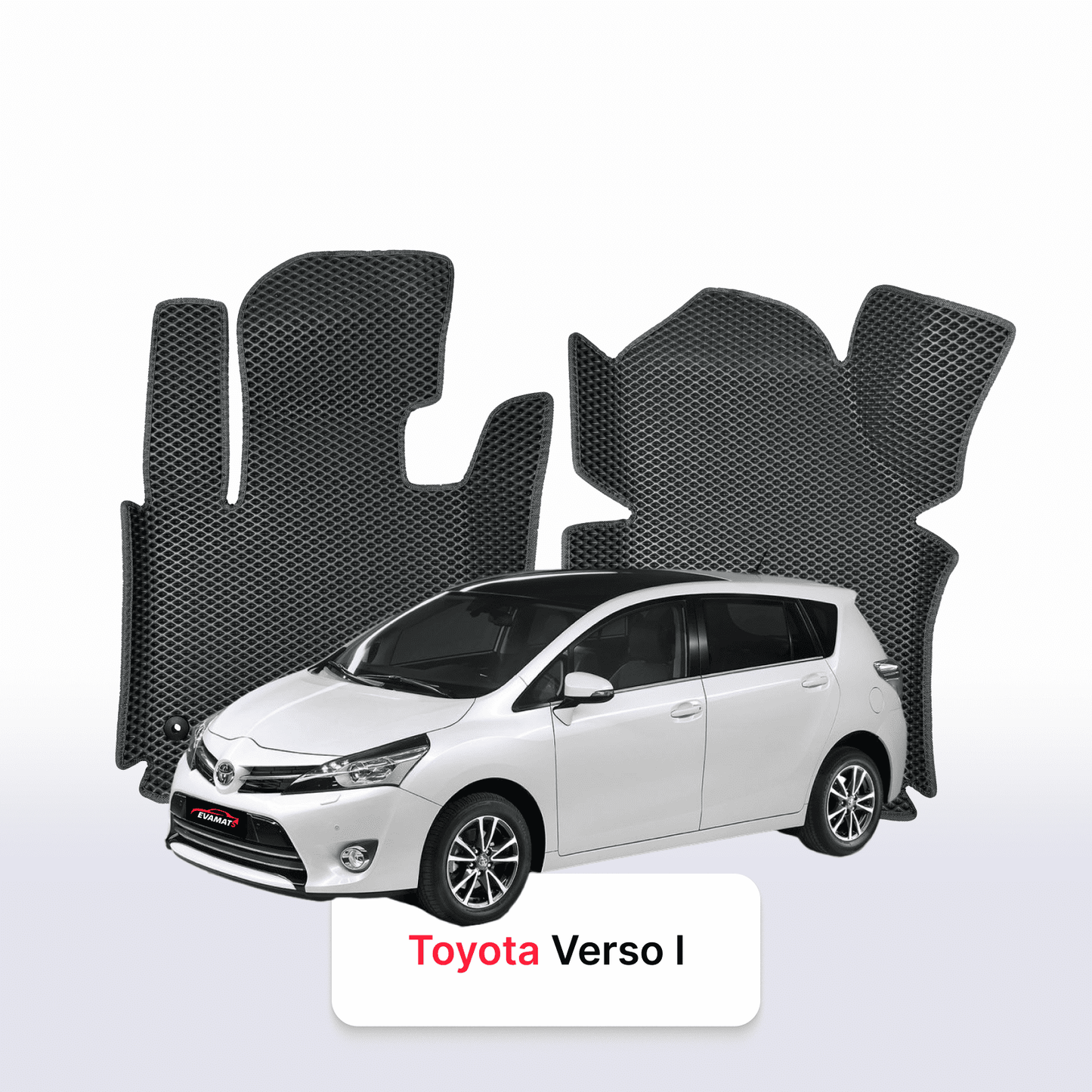 Car mats EVAMATS for Toyota Verso 1 gen 2009-2018 year MINIVAN 7 seater
