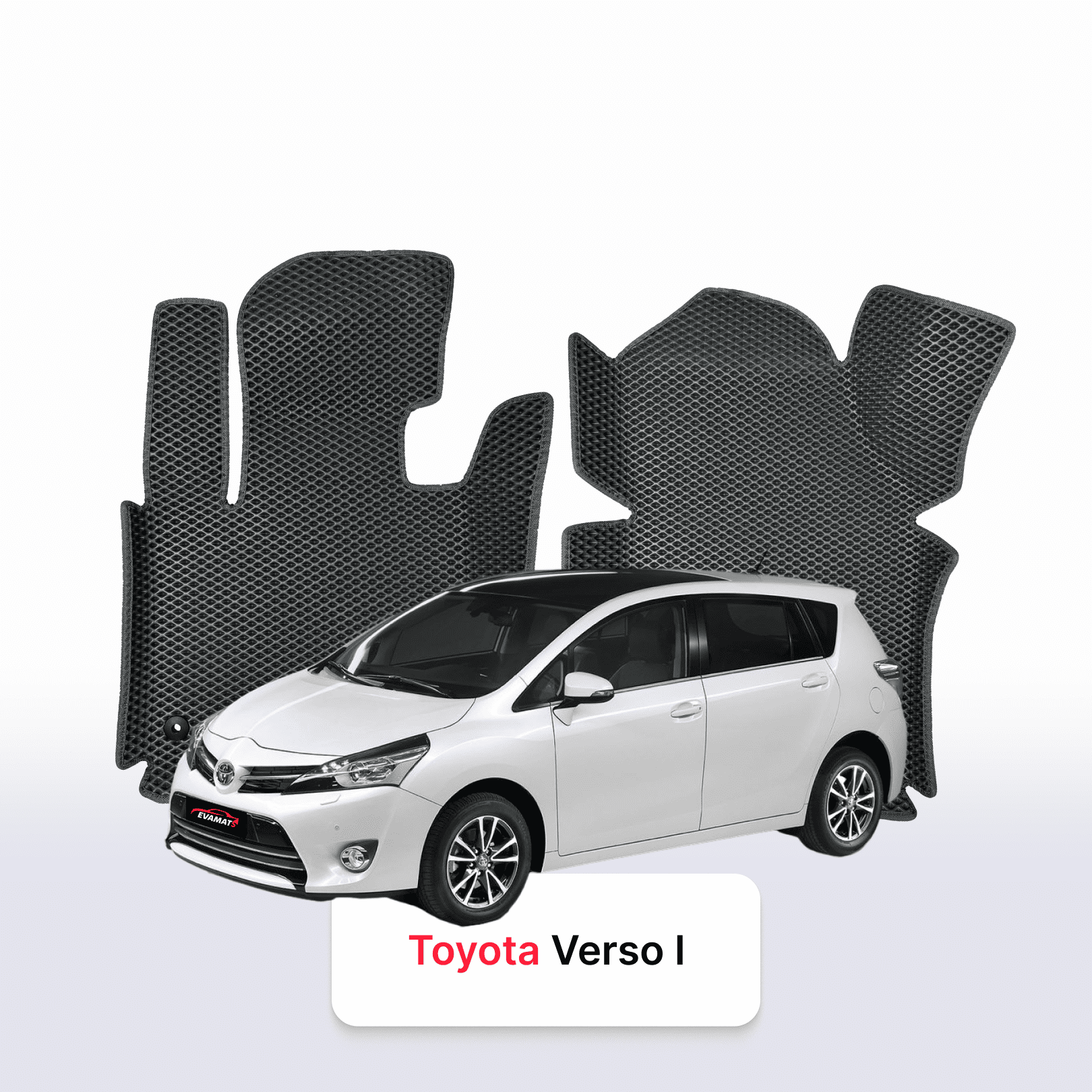 Car mats EVAMATS for Toyota Verso 1 gen 2009-2018 year MINIVAN 7 seater