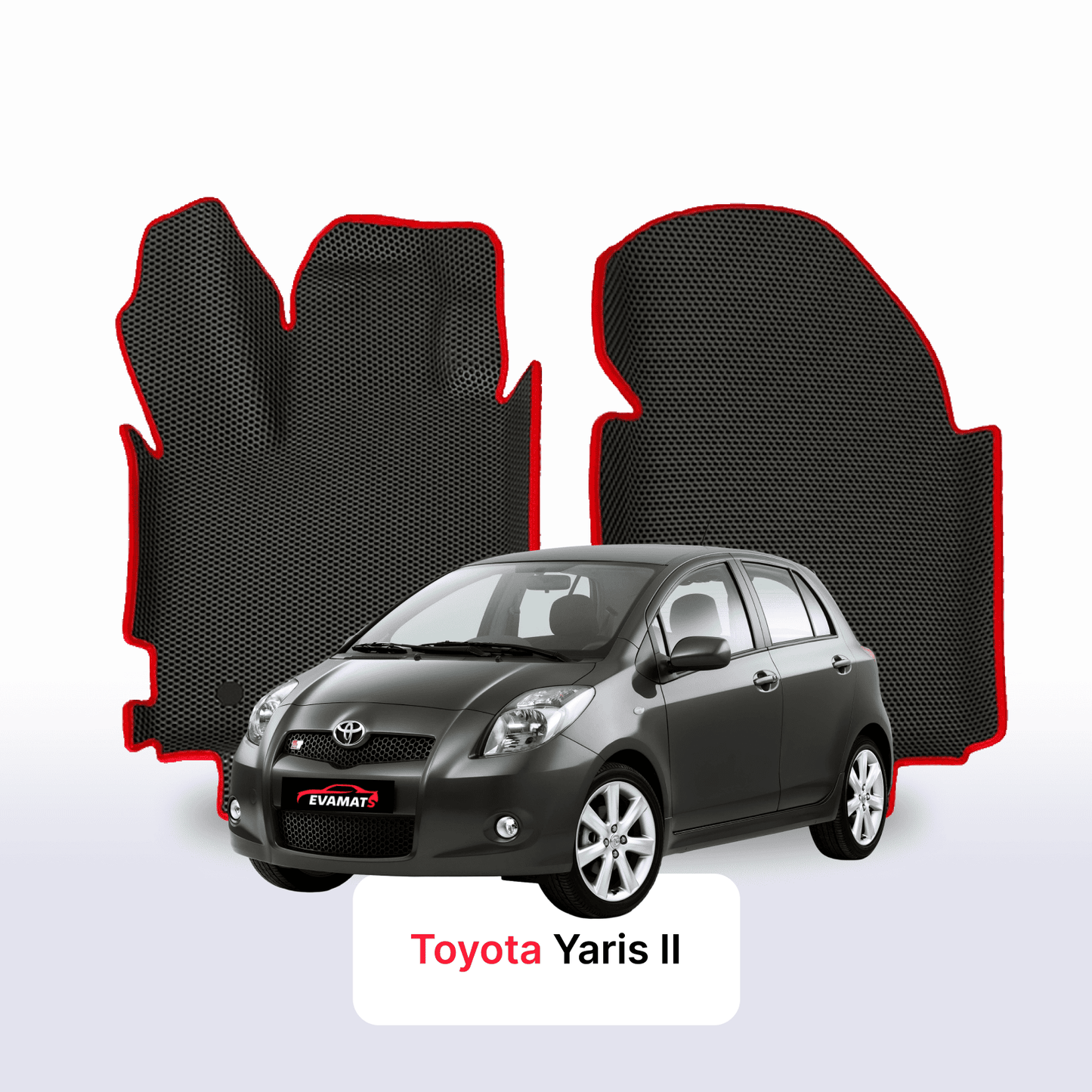 Car mats EVAMATS for Toyota Yaris 2 gen 2005-2012 year HATCHBACK 5 door