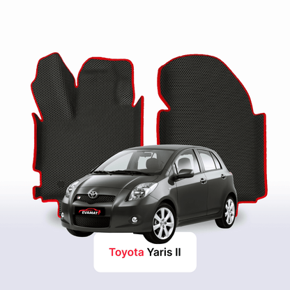Car mats EVA for Toyota Yaris 2 gen 2005-2012 year HATCHBACK 5 door