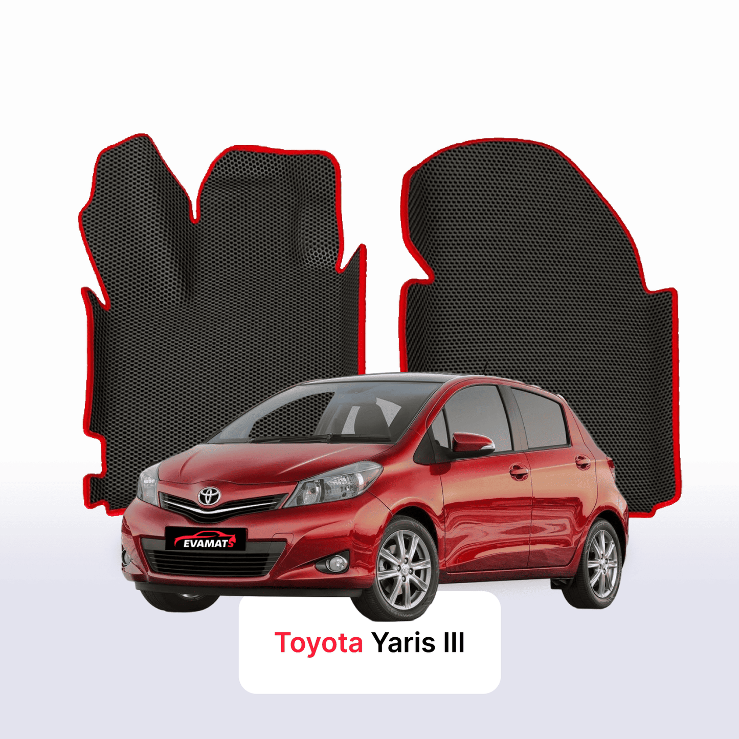 Car mats EVAMATS for Toyota Yaris 3 gen 2010-2020 year HATCHBACK 5 door