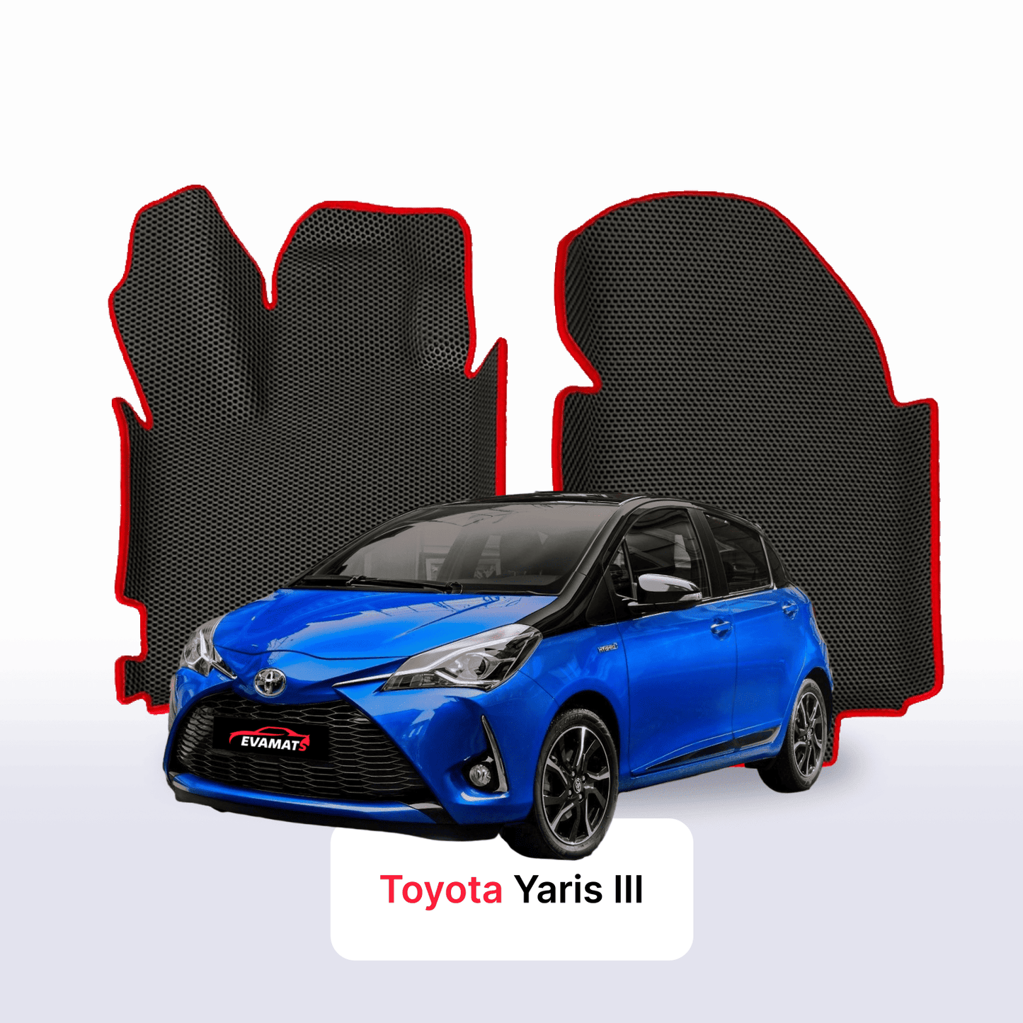 Car mats EVAMATS for Toyota Yaris 3 gen facelift 2014-2020 year HATCHBACK 5 door