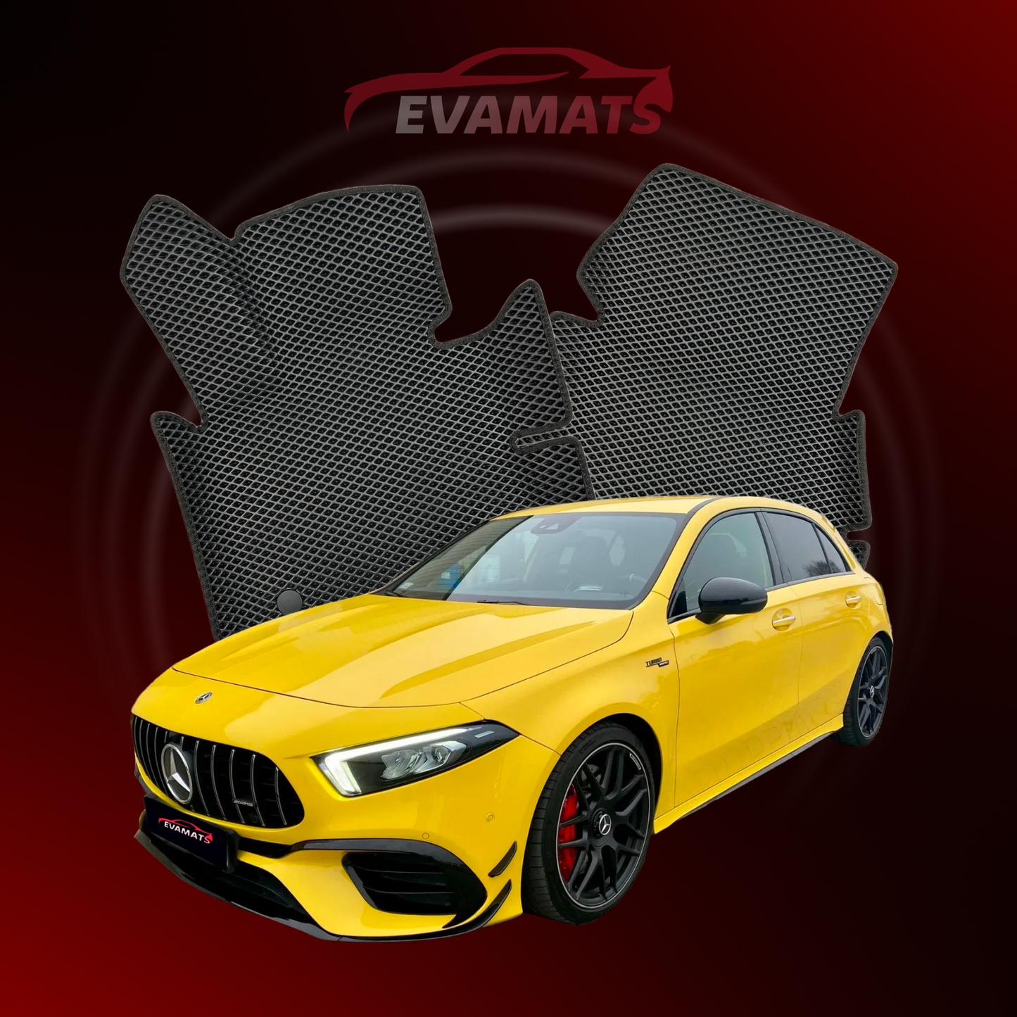 Alfombrillas EVAMATS para Mercedes-Benz Clase A AMG 4ª generación (W177/V177) año 2018-2025 HATCHBACK 5 puertas