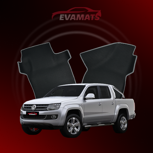 Car mats EVAMATS for Volkswagen Amarok I gen 2010-2022 year PICK-UP double cabin