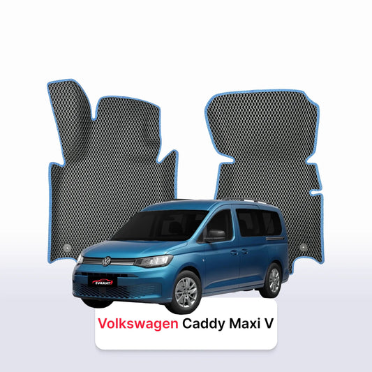Car mats EVAMATS for Volkswagen Caddy Maxi V gen 2020-2028 year MINIVAN 7  seater