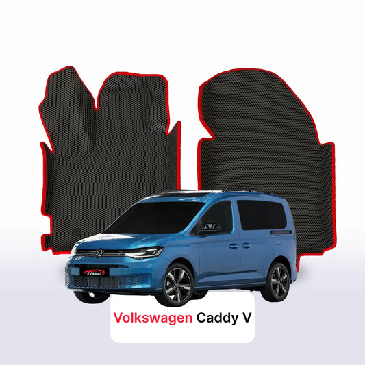 Car mats EVAMATS for Volkswagen Caddy V gen 2020-2028 year MINIVAN 5  seater