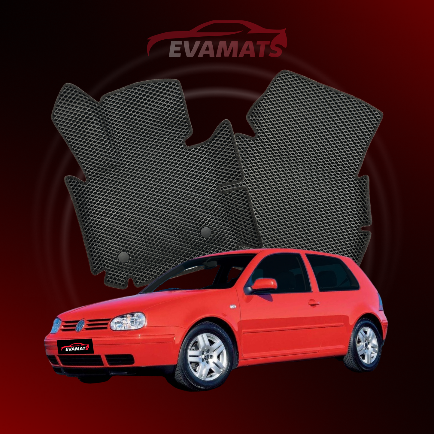 Tapis de voiture EVAMATS pour Volkswagen Golf(MK4) IV gen 1997-2006 année HATCHBACK 3 portes