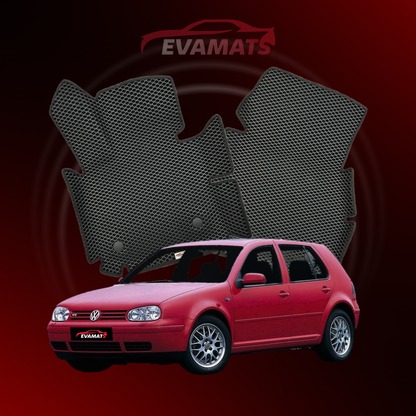 Alfombrillas de coche EVAMATS para Volkswagen Golf(MK4) IV generación año 1997-2006 HATCHBACK 5 puertas