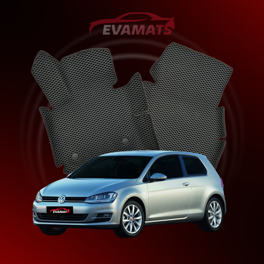 Car mats EVAMATS for Volkswagen Golf(MK7) VII gen 2012-2020 year HATCHBACK 3 door