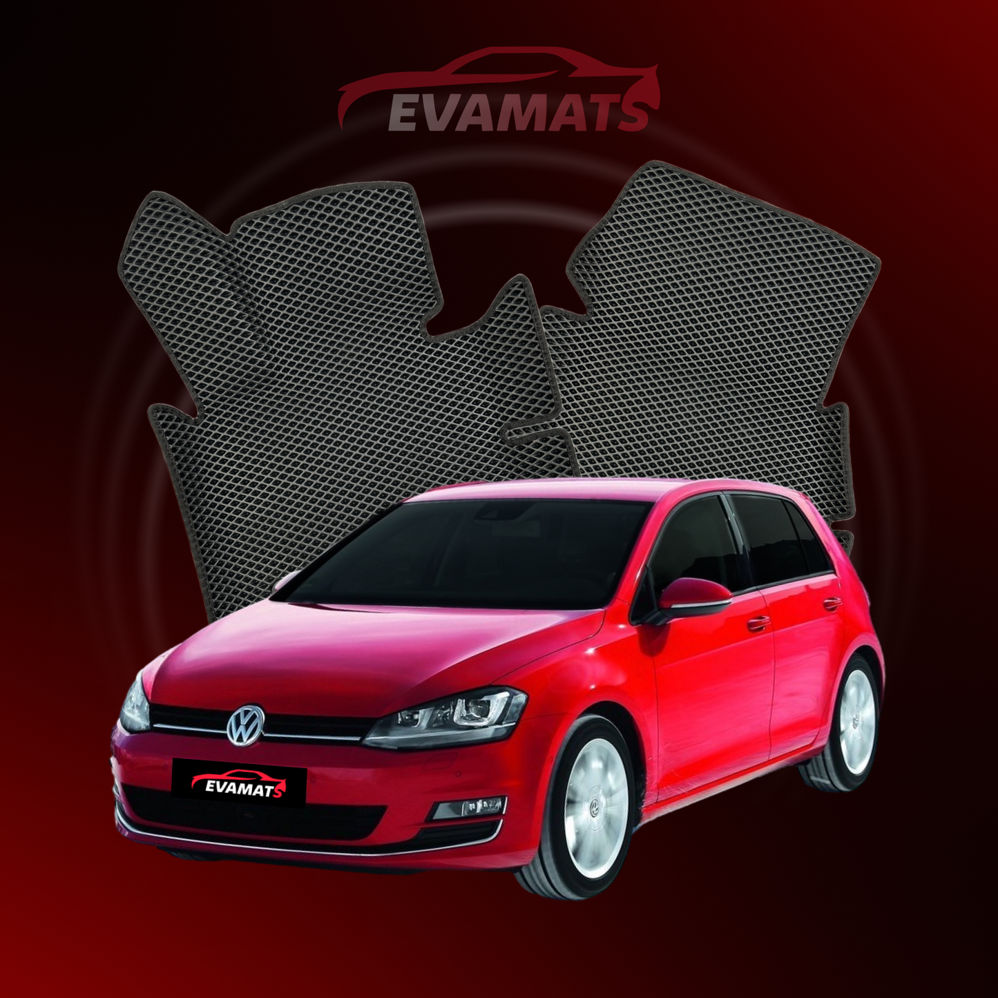 Autokoberce EVAMATS pre Volkswagen Golf(MK7) VII gen 2012-2020 rok HATCHBACK 5 dv.