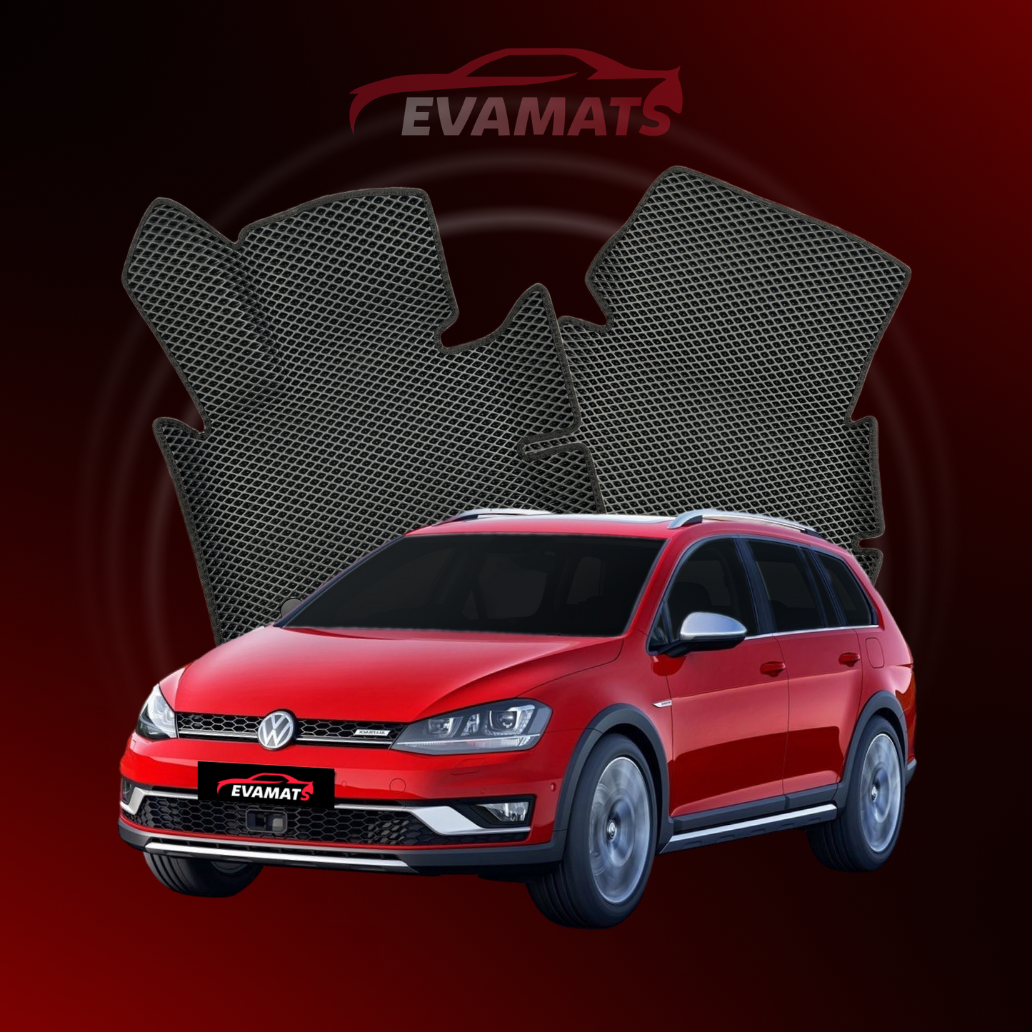 Car mats EVAMATS for Volkswagen Golf(MK7) VII gen 2012-2020 year STATION WAGON