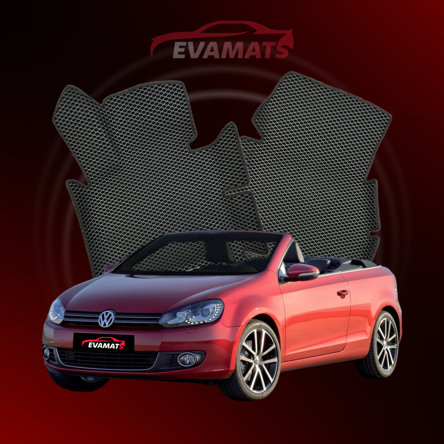 Car mats EVAMATS for Volkswagen Golf (MK6) VI gen 2008-2012 year CABRIO