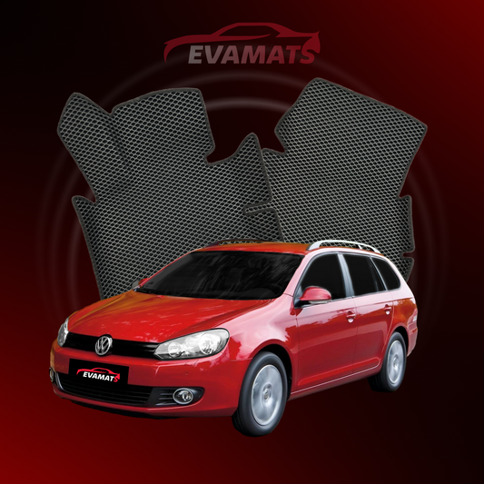 Car mats EVAMATS for Volkswagen Golf (MK6) VI gen 2008-2012 year STATION WAGON