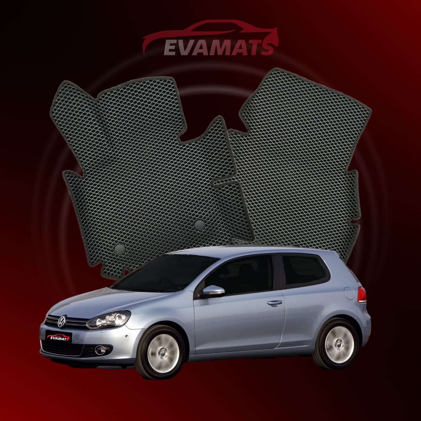 Car mats EVAMATS for Volkswagen Golf (MK6) VI gen 2008-2012 year HATCHBACK 3 door