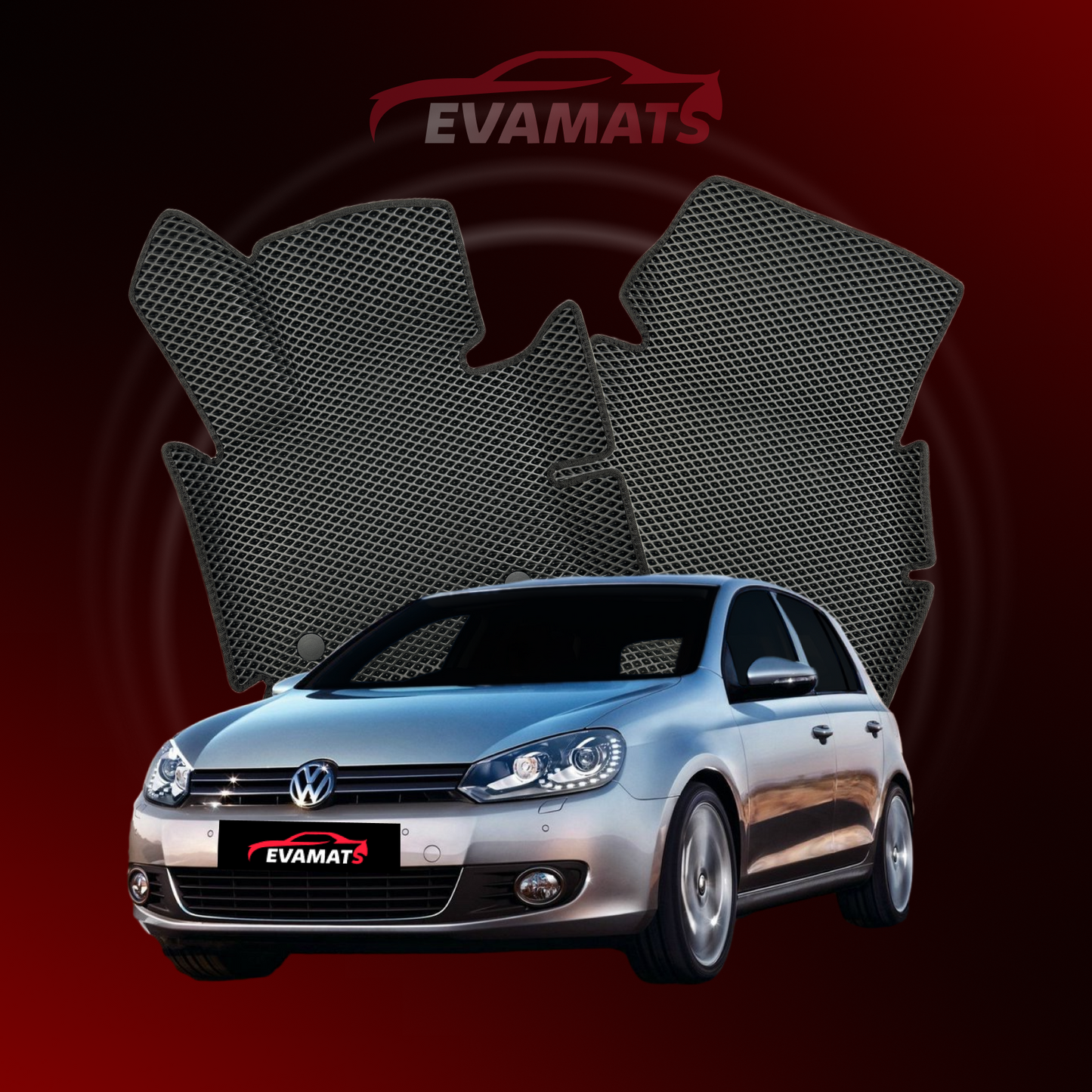 Car mats EVAMATS for Volkswagen Golf (MK6) VI gen 2008-2012 year HATCHBACK 5 door