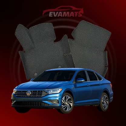 Alfombrillas de coche EVAMATS para Volkswagen Jetta VII generación 2018-2025 año SEDAN