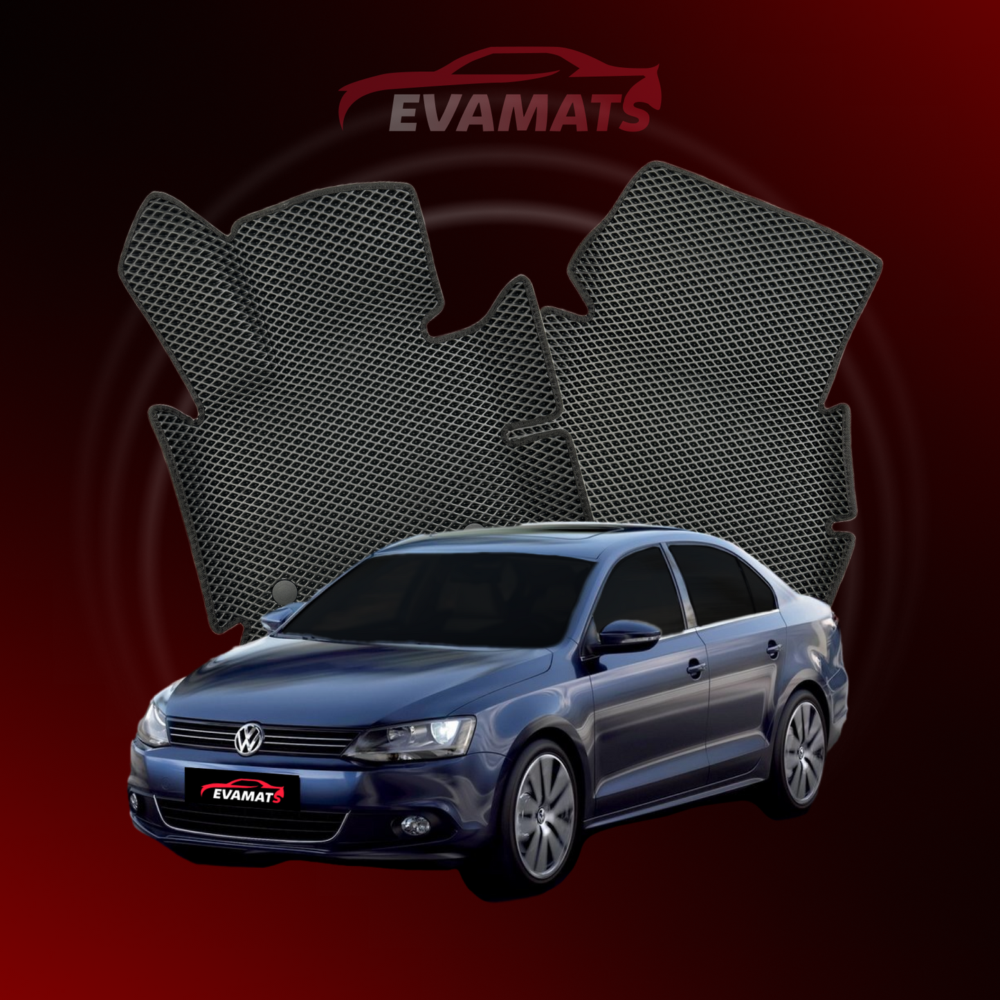 Car mats EVAMATS for Volkswagen Jetta VI gen 2010-2019 year SEDAN